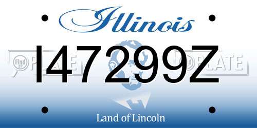 I47299Z Illinois License Plate