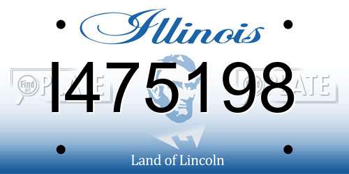 I475198 Illinois License Plate