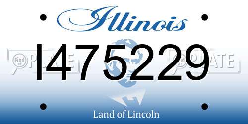I475229 Illinois License Plate