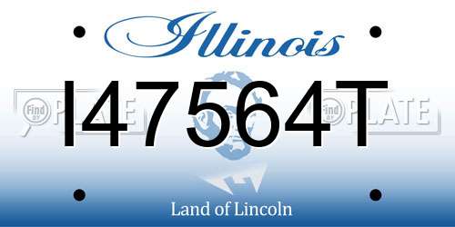 I47564T Illinois License Plate