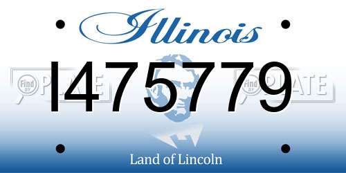 I475779 Illinois License Plate