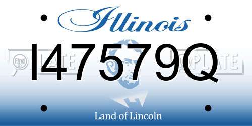 I47579Q Illinois License Plate