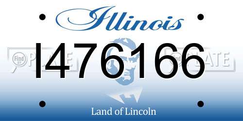 I476166 Illinois License Plate