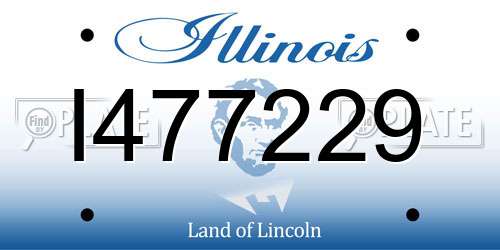 I477229 Illinois License Plate