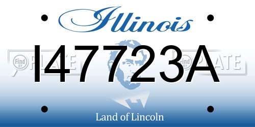 I47723A Illinois License Plate