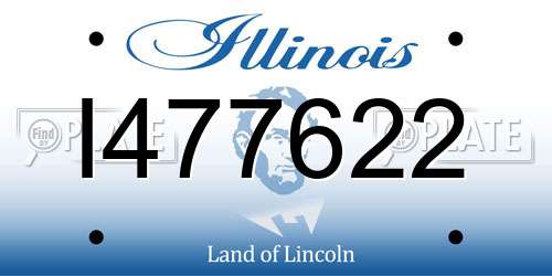 I477622 Illinois License Plate
