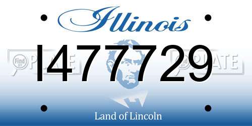 I477729 Illinois License Plate