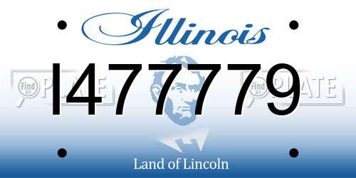 I477779 Illinois License Plate