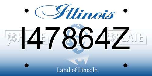 I47864Z Illinois License Plate