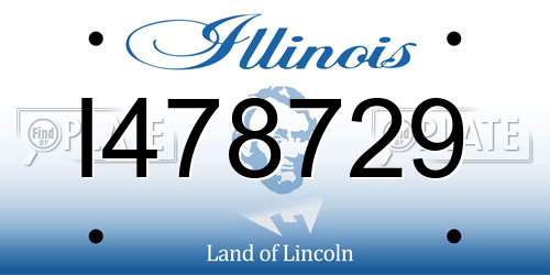 I478729 Illinois License Plate