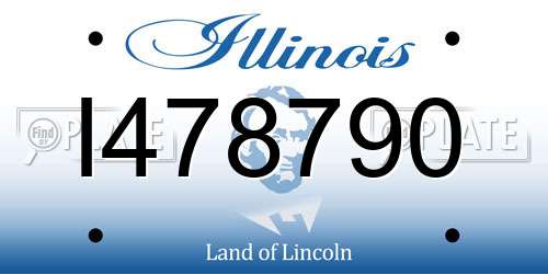 I478790 Illinois License Plate