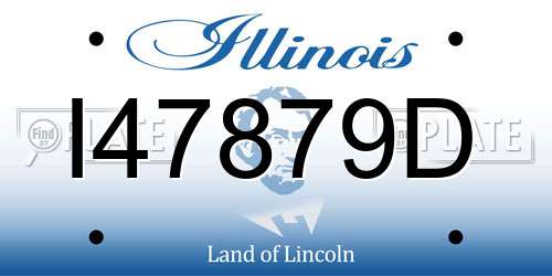 I47879D Illinois License Plate