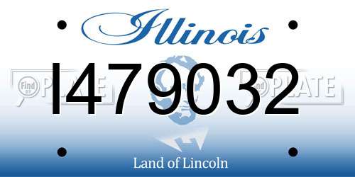 I479032 Illinois License Plate