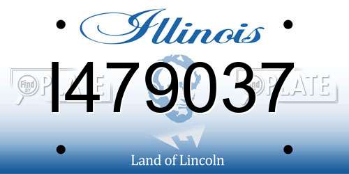 I479037 Illinois License Plate
