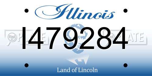 I479284 Illinois License Plate