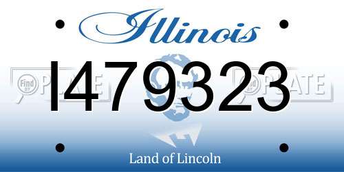 I479323 Illinois License Plate