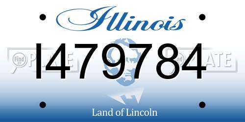 I479784 Illinois License Plate
