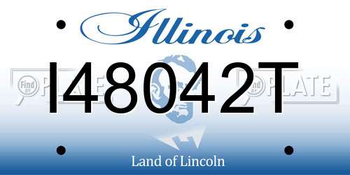 I48042T Illinois License Plate