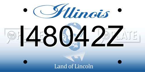 I48042Z Illinois License Plate