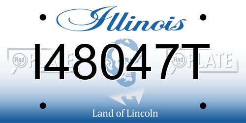 I48047T Illinois License Plate