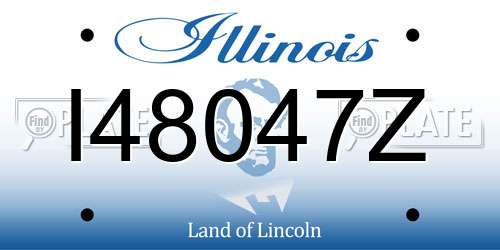 I48047Z Illinois License Plate