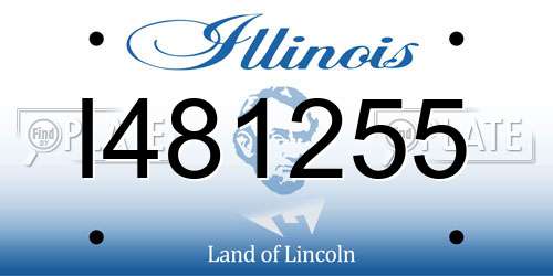 I481255 Illinois License Plate