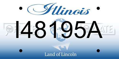 I48195A Illinois License Plate
