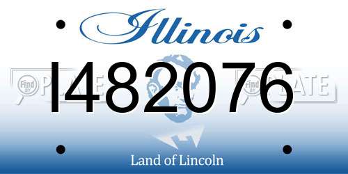 I482076 Illinois License Plate