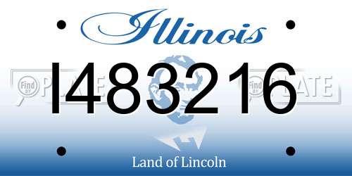 I483216 Illinois License Plate