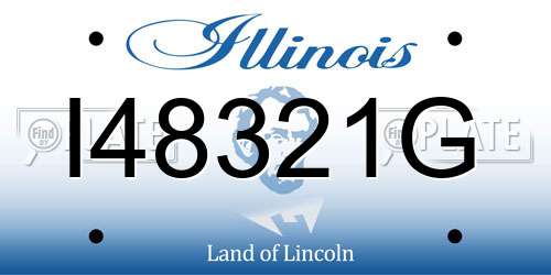 I48321G Illinois License Plate
