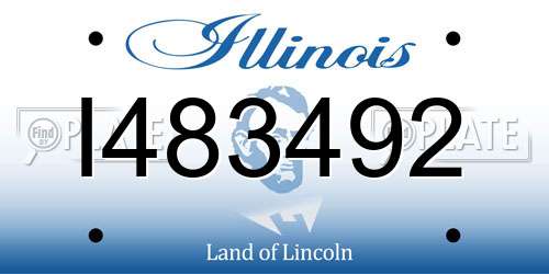 I483492 Illinois License Plate