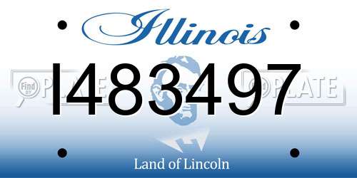 I483497 Illinois License Plate