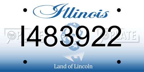 I483922 Illinois License Plate