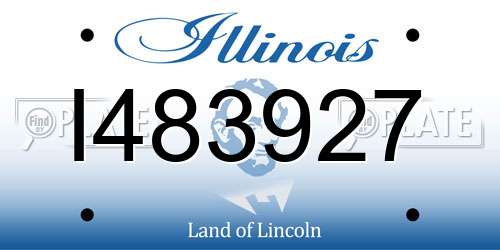 I483927 Illinois License Plate
