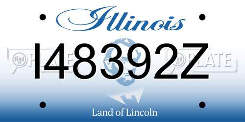 I48392Z Illinois License Plate