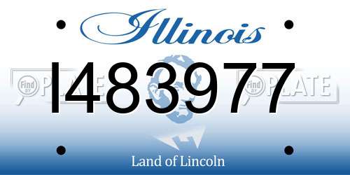I483977 Illinois License Plate