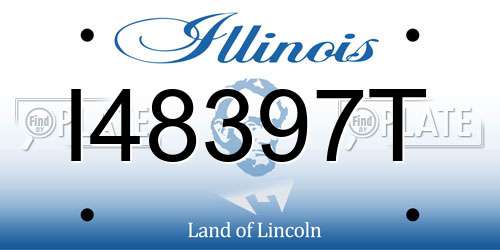 I48397T Illinois License Plate