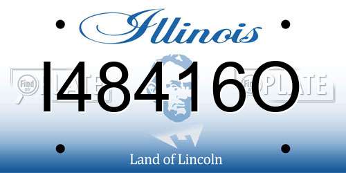 I48416O Illinois License Plate