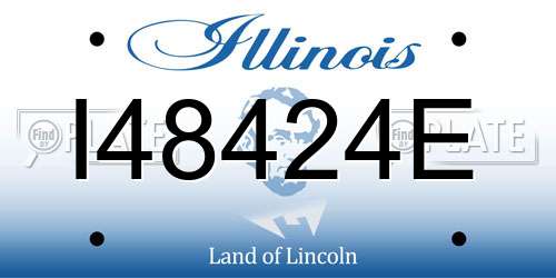 I48424E Illinois License Plate