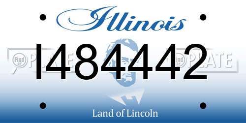 I484442 Illinois License Plate