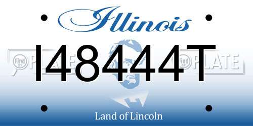 I48444T Illinois License Plate