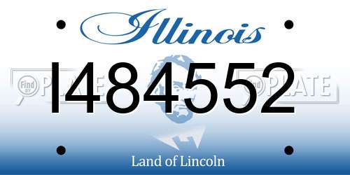 I484552 Illinois License Plate
