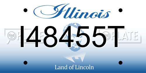 I48455T Illinois License Plate