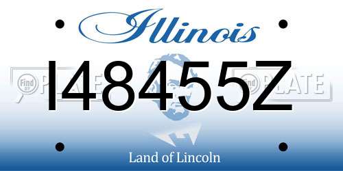 I48455Z Illinois License Plate