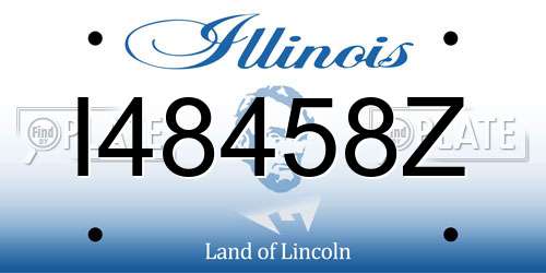 I48458Z Illinois License Plate