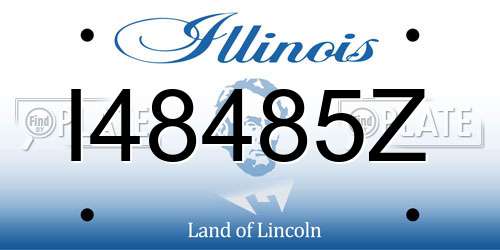 I48485Z Illinois License Plate