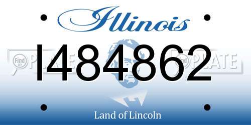 I484862 Illinois License Plate