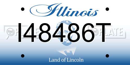 I48486T Illinois License Plate