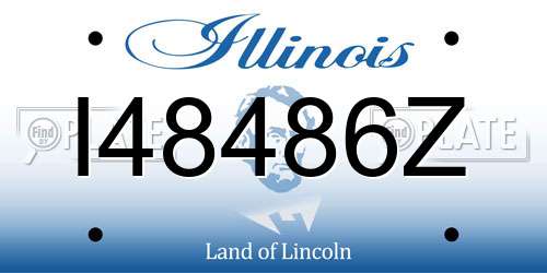 I48486Z Illinois License Plate