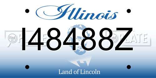 I48488Z Illinois License Plate